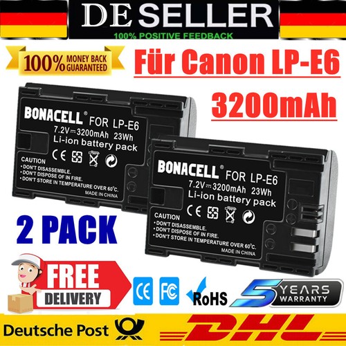 3200mah lp e6n - 2x, lp-e6n